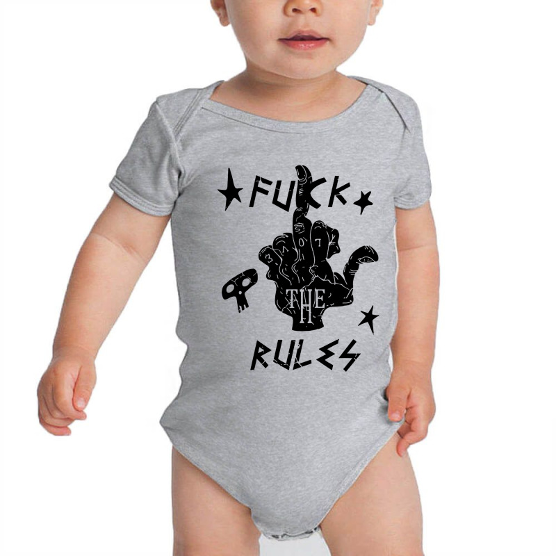 Middle Finger Baby Bodysuit by Mito220 | Artistshot