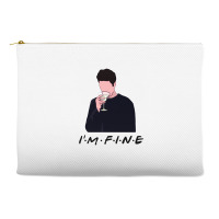 Friends I’m Fine Ross Geller Lovers Accessory Pouches | Artistshot