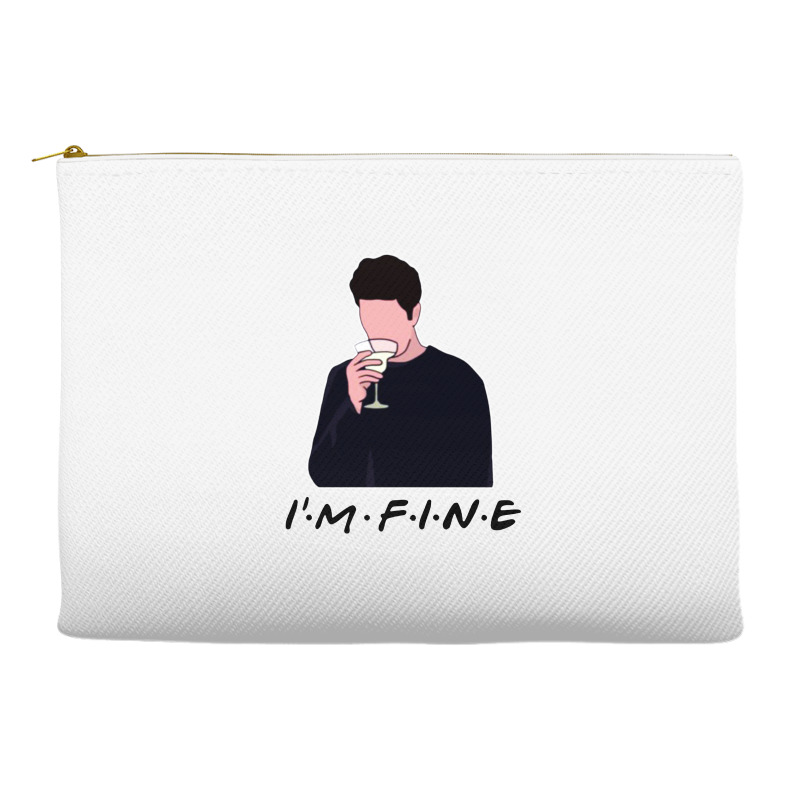 Friends I’m Fine Ross Geller Lovers Accessory Pouches | Artistshot