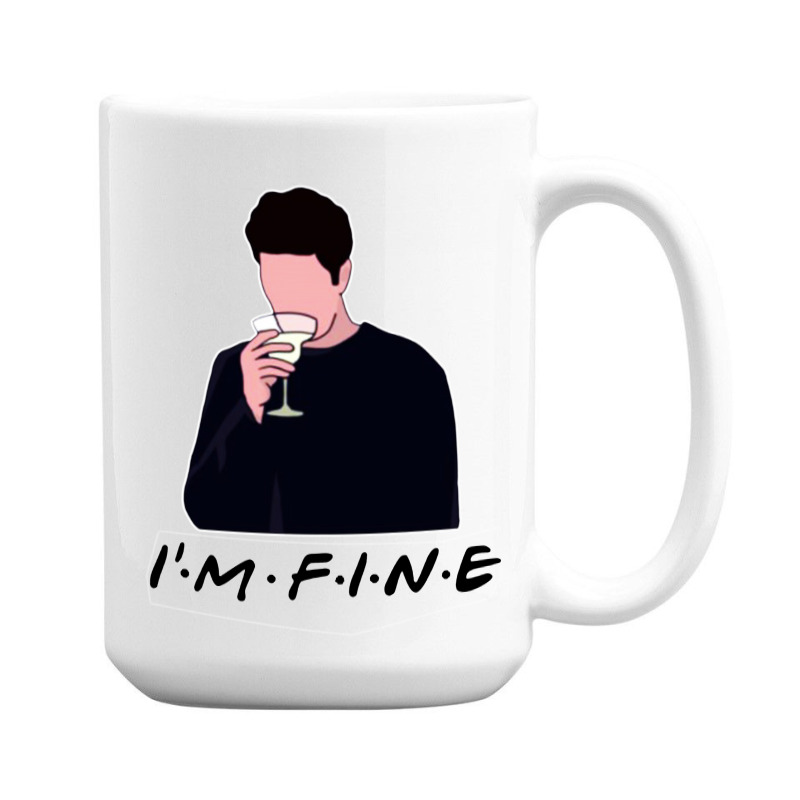 Friends I’m Fine Ross Geller Lovers 15 Oz Coffee Mug | Artistshot