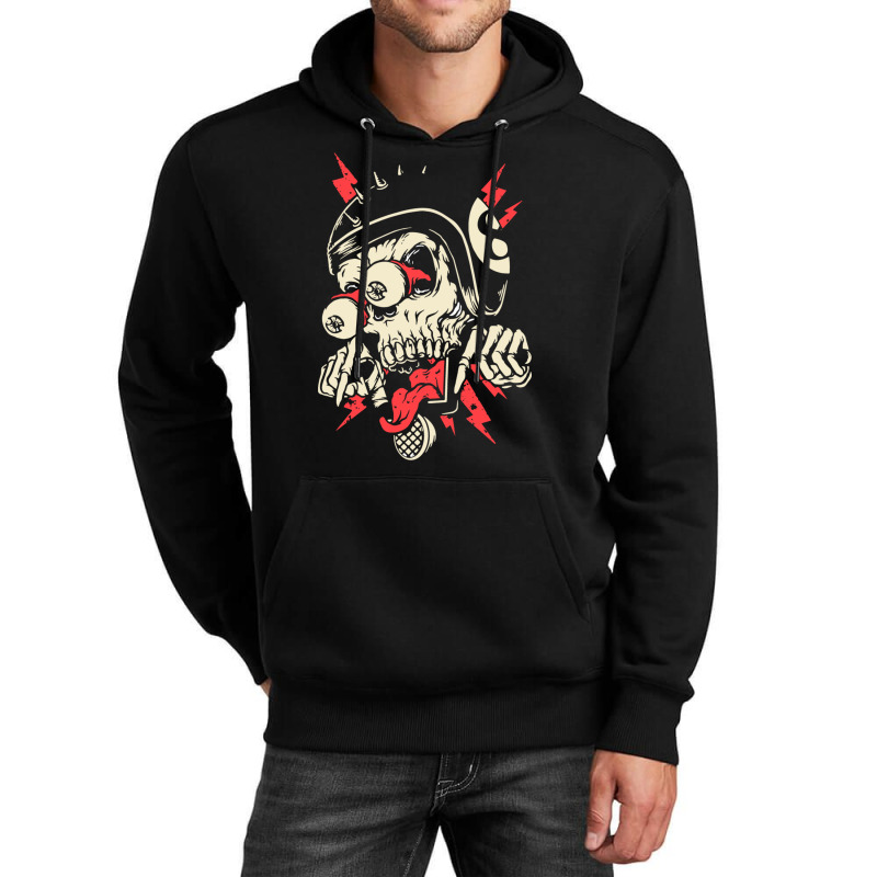 Custom Freaky Biker Unisex Hoodie By Tonyhaddearts - Artistshot