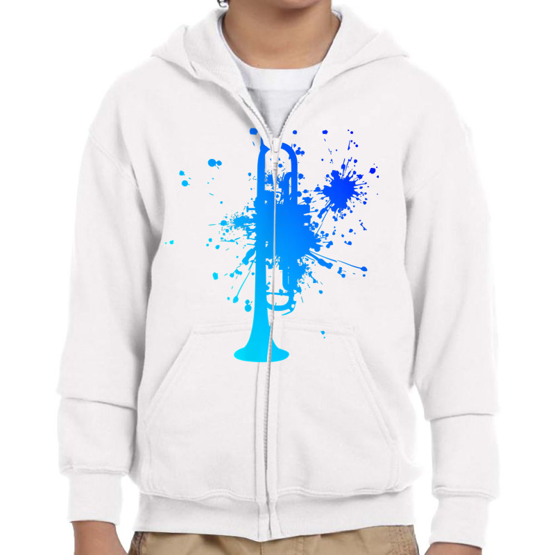 Men's Trumpet Player Trumpet T Shirt Youth Zipper Hoodie | Artistshot