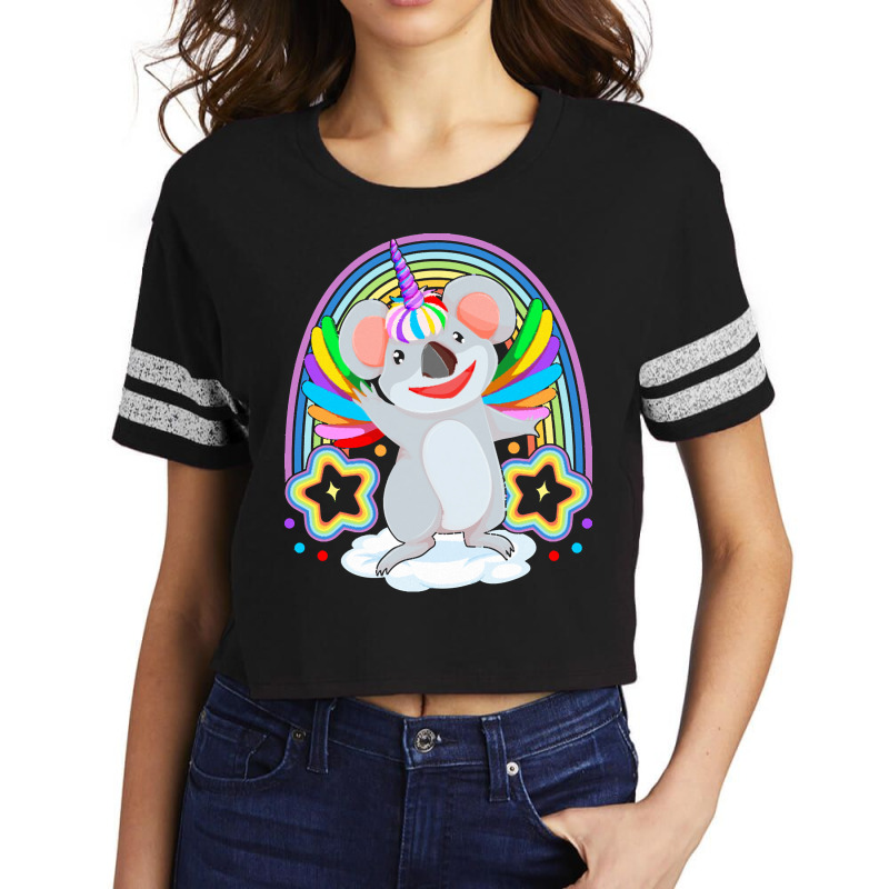 Animal T  Shirt Cute Koala Magical Koalacorn Unicorn  Australian Anima Scorecard Crop Tee by wlowe820 | Artistshot