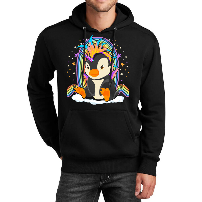 Animal T  Shirt Cute Magical Penguincorn Rainbow Unicorn Penguin Fanta Unisex Hoodie by wlowe820 | Artistshot