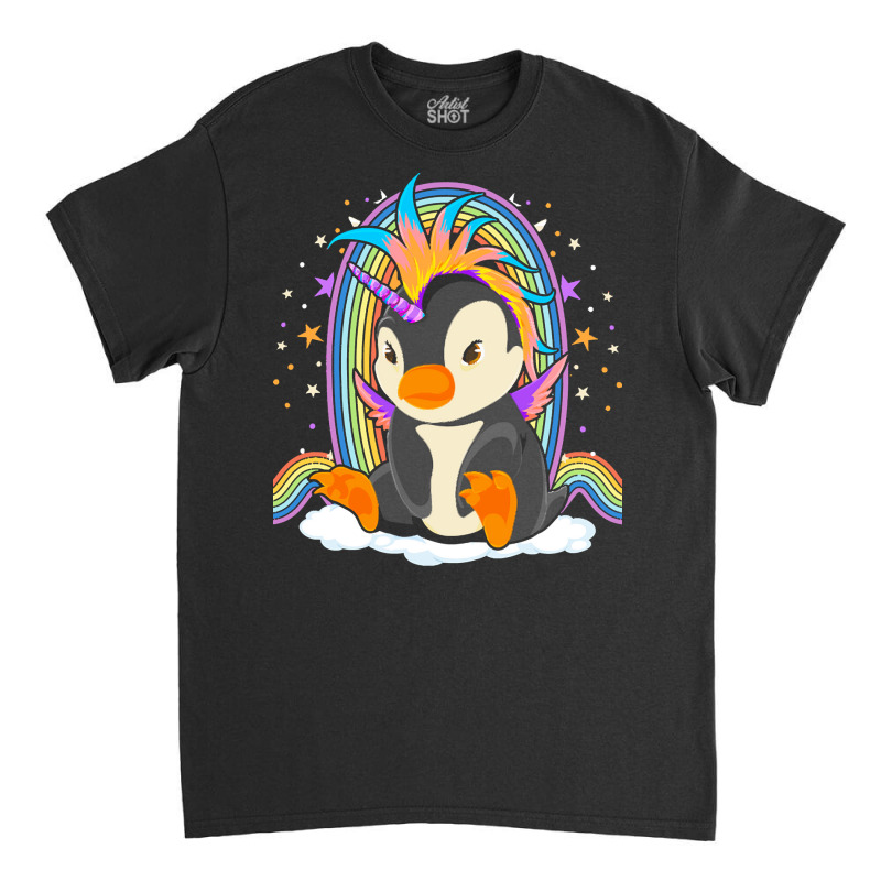 Animal T  Shirt Cute Magical Penguincorn Rainbow Unicorn Penguin Fanta Classic T-shirt by wlowe820 | Artistshot