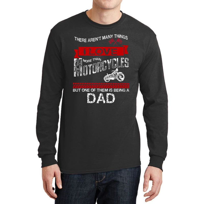 This Dad Loves Motorcycles Long Sleeve Shirts | Artistshot
