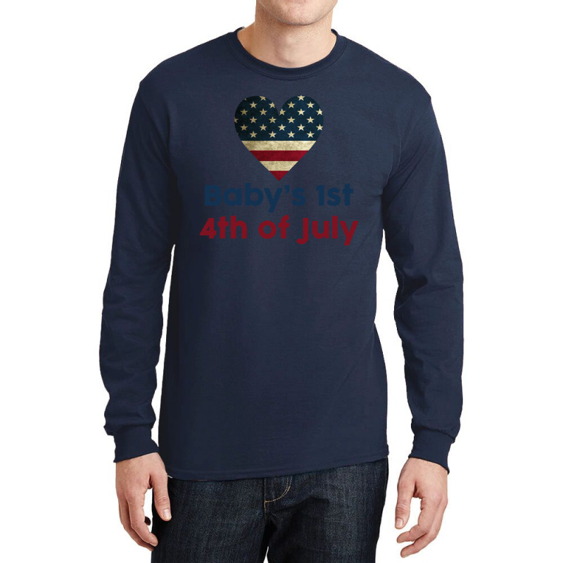 Baby's 1st 4th Of July Long Sleeve Shirts | Artistshot