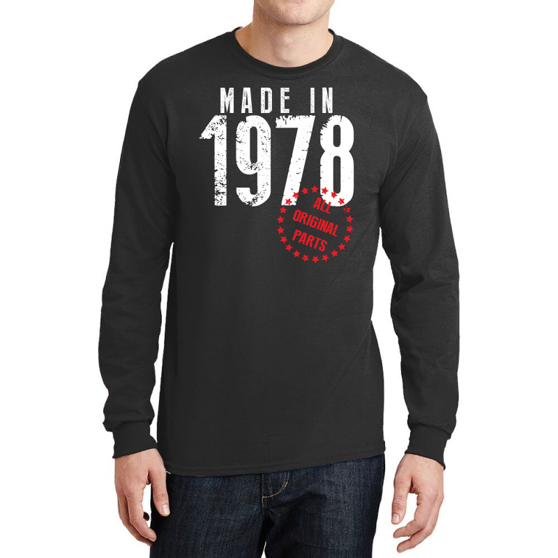 Made In 1978 All Original Parts Long Sleeve Shirts | Artistshot