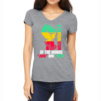 Juneteenth Gifts T  Shirt A Combination Of The Words Women's V-neck T-shirt | Artistshot