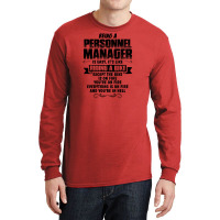 Being A Personnel Manager Copy Long Sleeve Shirts | Artistshot