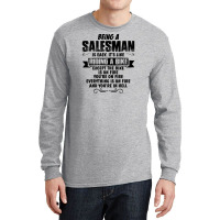 Being A Salesman Copy Long Sleeve Shirts | Artistshot