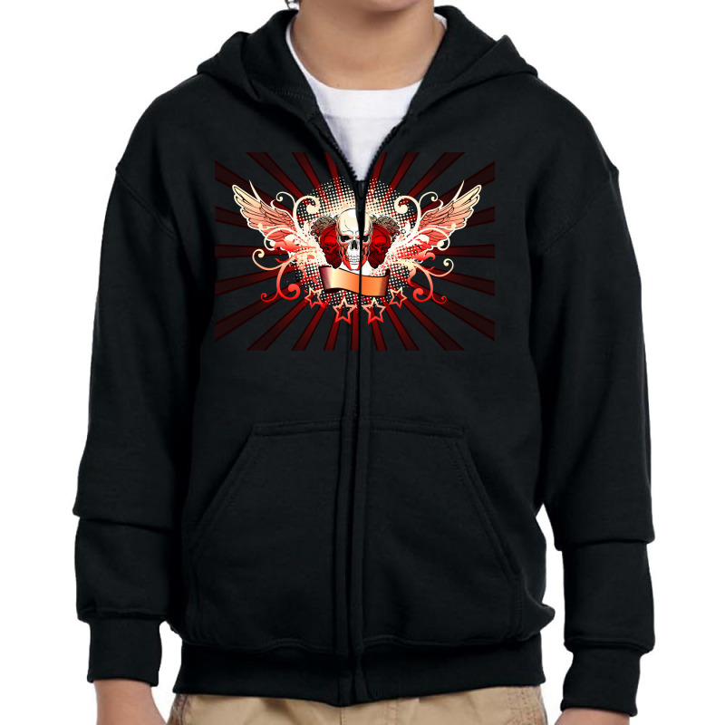 Fascinating Grunge Art Youth Zipper Hoodie | Artistshot