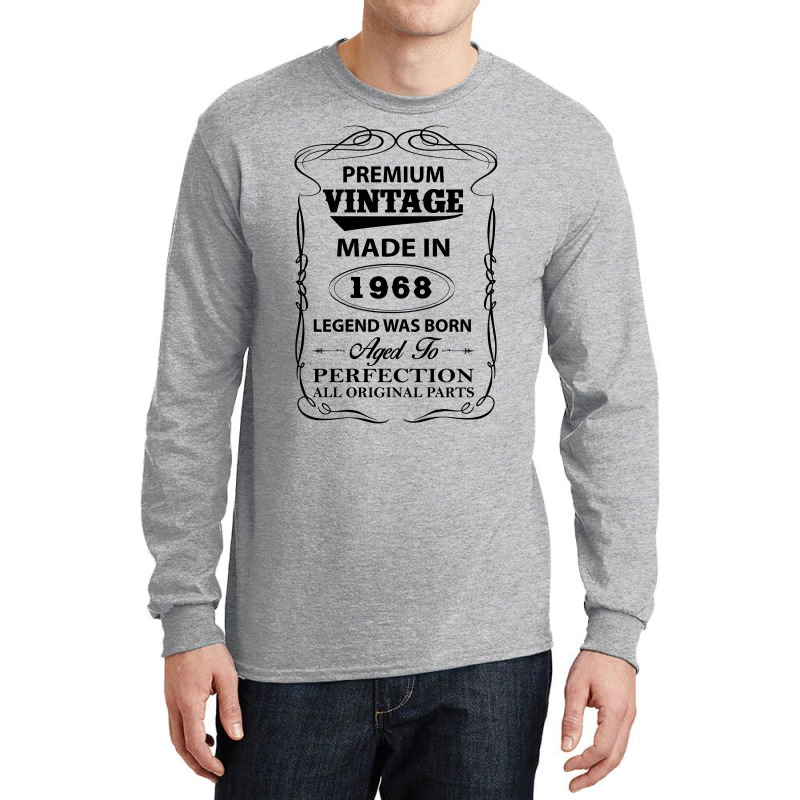 Vintage Legend Was Born 1968 Long Sleeve Shirts | Artistshot