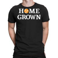 Home Grown Tennessee Flag Shirt Orange And White T Shirt T-shirt | Artistshot