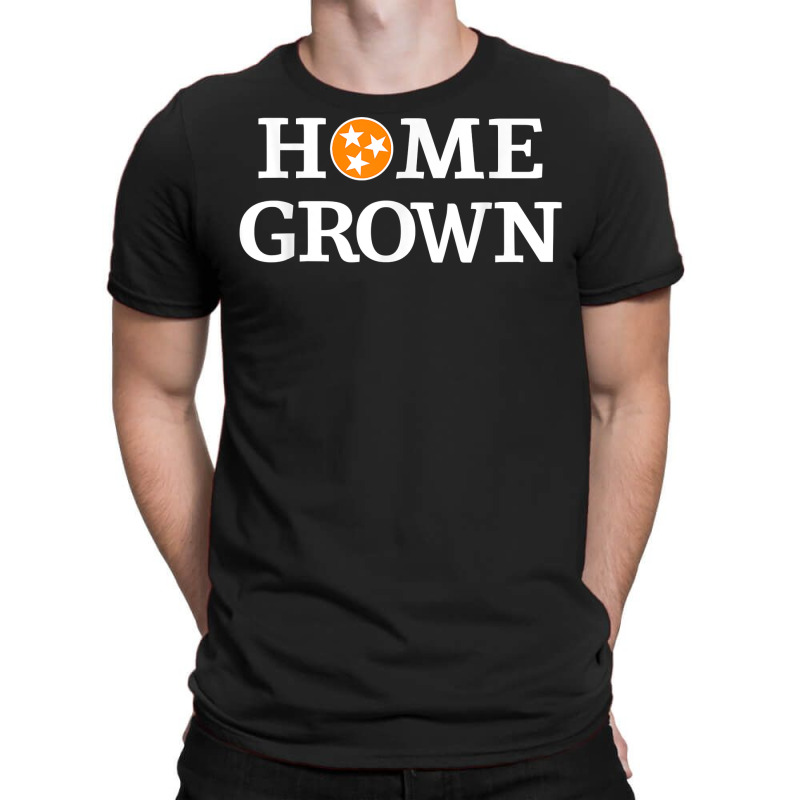 Home Grown Tennessee Flag Shirt Orange And White T Shirt T-Shirt by SchonbergerKamile | Artistshot