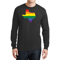Texas Rainbow Flag Long Sleeve Shirts | Artistshot