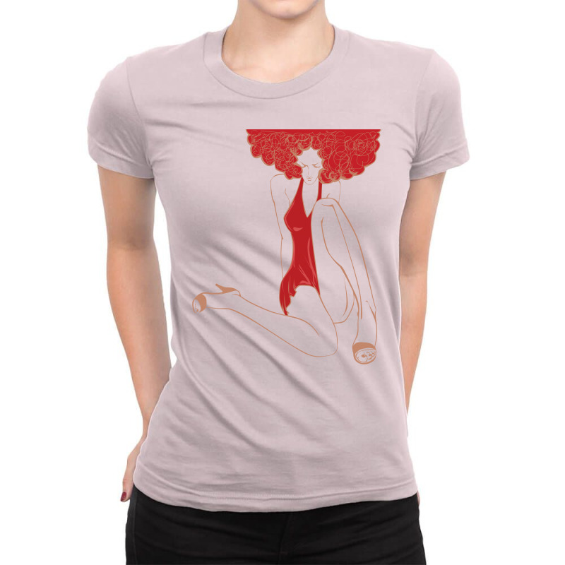 Fascinating Lady Art Ladies Fitted T-Shirt by Chiks | Artistshot