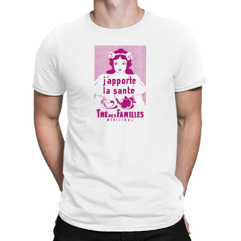 Thé Des Familles Vintage French Tea Ad Design T-shirt | Artistshot