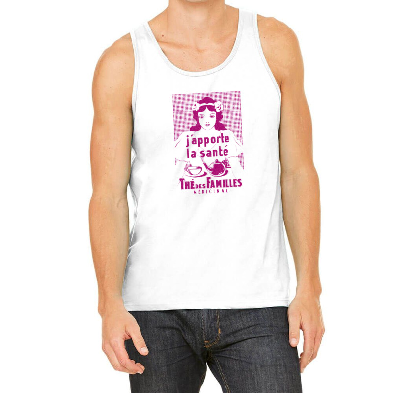 Thé Des Familles Vintage French Tea Ad Design Tank Top | Artistshot