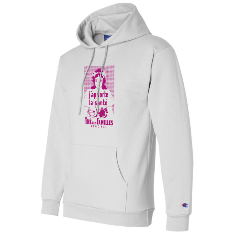 Thé Des Familles Vintage French Tea Ad Design Champion Hoodie | Artistshot