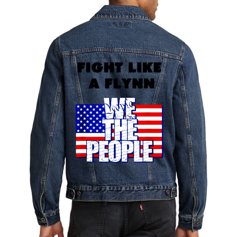 Fight Like A Flynn Men Denim Jacket by trokeryth | Artistshot