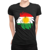 Kurdistan Flag Lion Kurds Kurdish T Shirt Ladies Fitted T-shirt | Artistshot