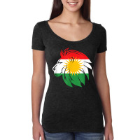 Kurdistan Flag Lion Kurds Kurdish T Shirt Women's Triblend Scoop T-shirt | Artistshot