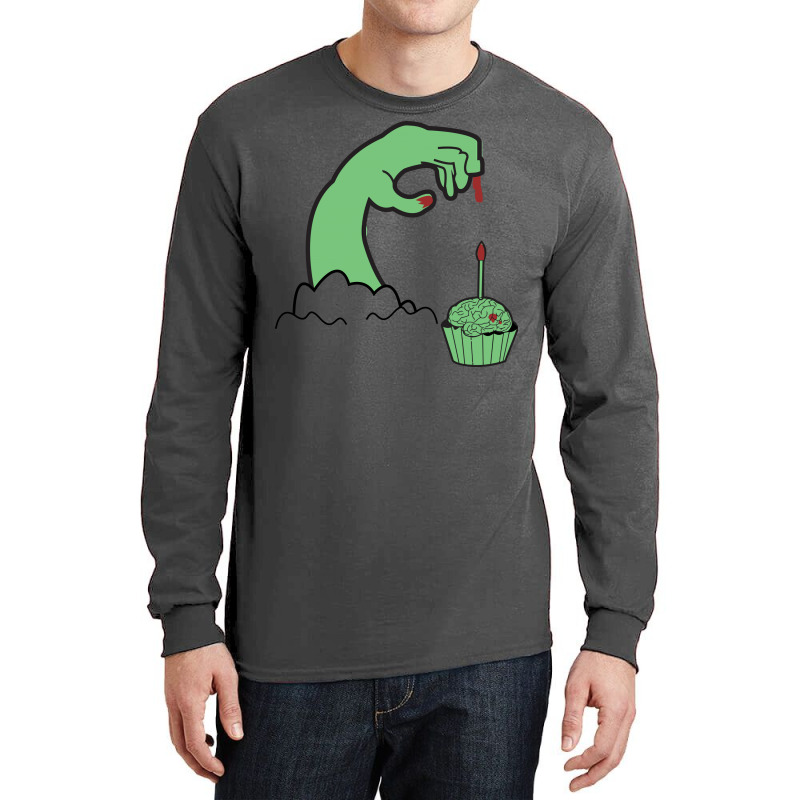 Zombie Brainday Long Sleeve Shirts | Artistshot