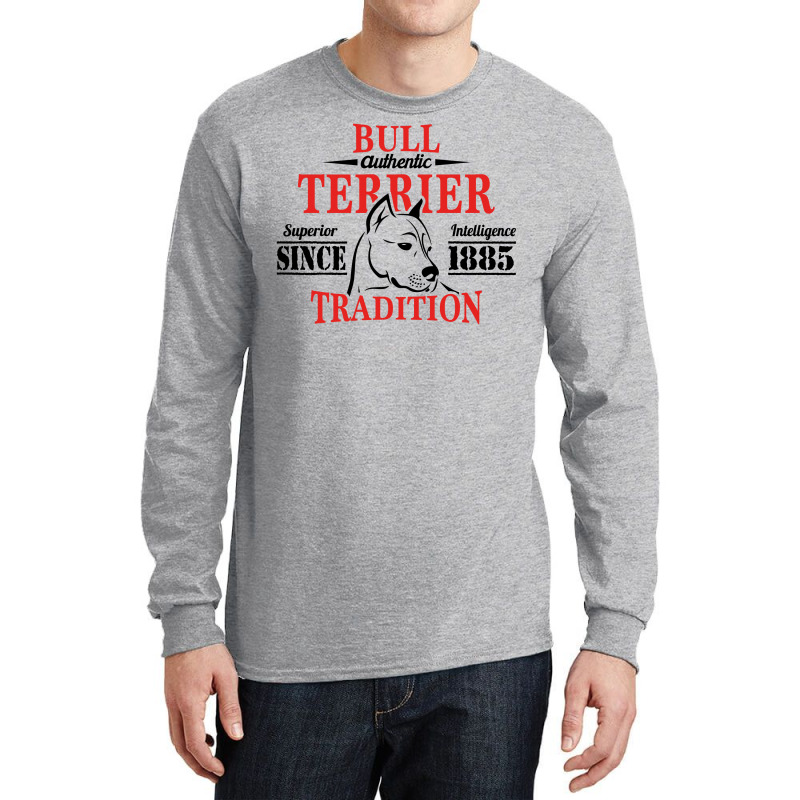 Authentic Bull Terrier Tradition Long Sleeve Shirts by tshiart | Artistshot