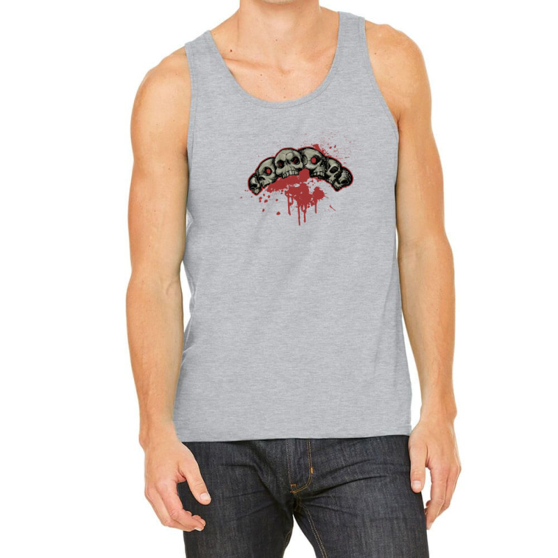 Grunge Skull Art Tank Top by Chiks | Artistshot