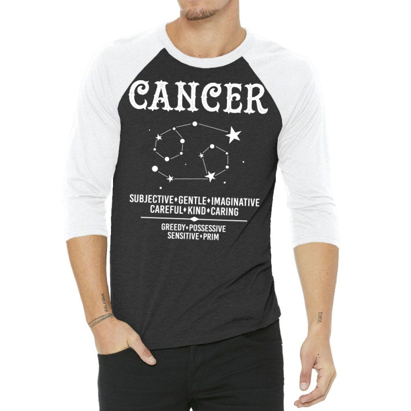 Cancer Zodiac Sign 3/4 Sleeve Shirt | Artistshot