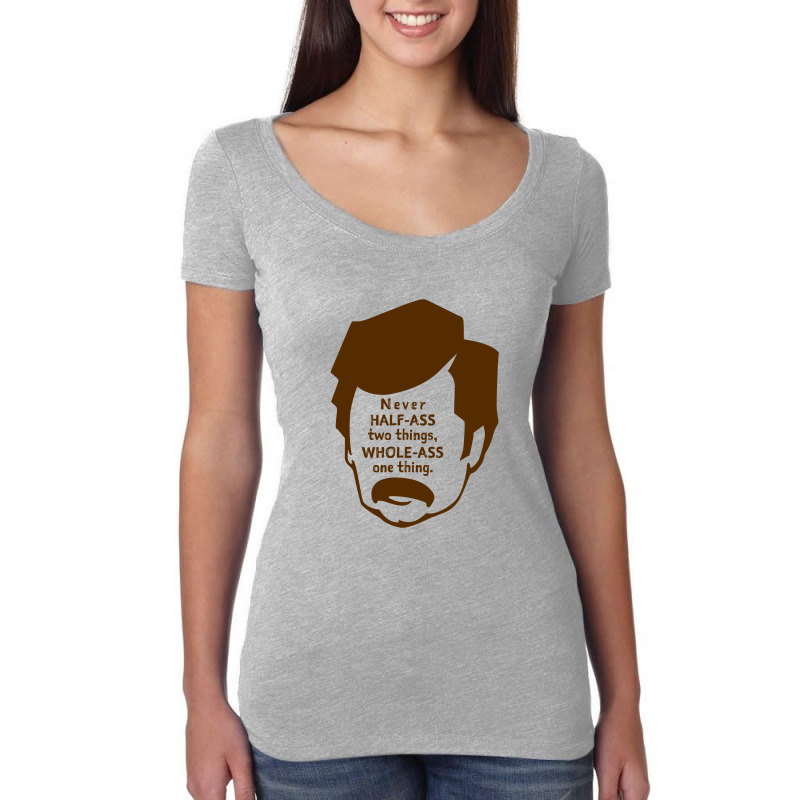 Ron Swanson Words Of Wisdom   Parks And Recreation Women's Triblend Scoop T-shirt by naomitomat | Artistshot