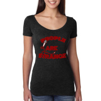 People Are Strange Women's Triblend Scoop T-shirt | Artistshot