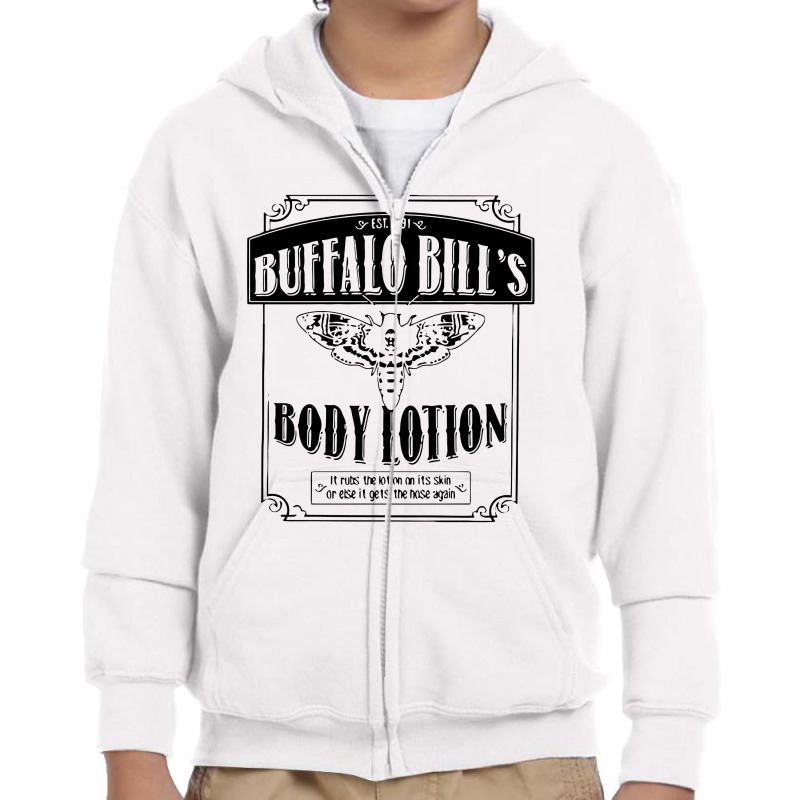 Buffalo Bill's Body Lotion In Black Youth Zipper Hoodie | Artistshot