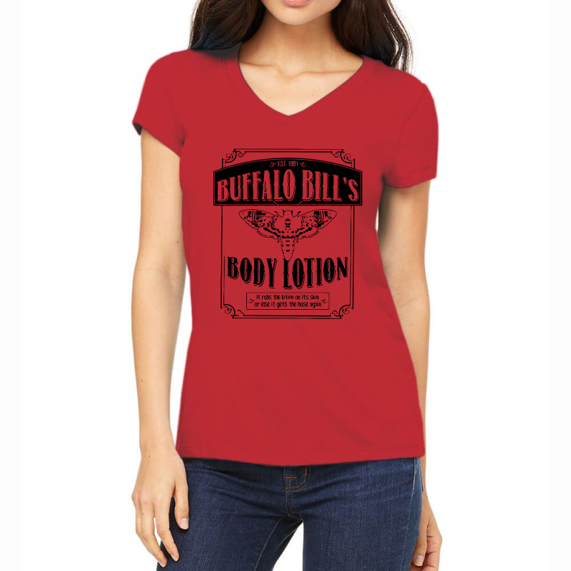 Buffalo Bill's Body Lotion In Black Women's V-neck T-shirt | Artistshot