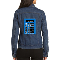 Boobies Calculator Ladies Denim Jacket | Artistshot