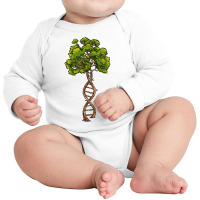 Dna Tree Of Life Science Genetics Biology Environment Lover T Shirt Long Sleeve Baby Bodysuit | Artistshot