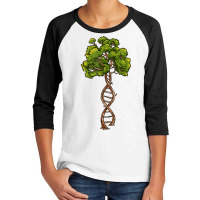 Dna Tree Of Life Science Genetics Biology Environment Lover T Shirt Youth 3/4 Sleeve | Artistshot