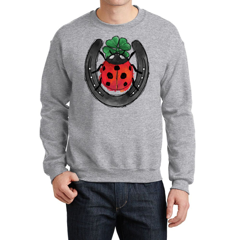 Ladybird And Horseshoe Crewneck Sweatshirt | Artistshot