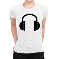 Headphones Ladies Fitted T-shirt | Artistshot