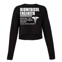 Womens Biomedical Engineer Medical Engineering Quote For Engineers V N Cropped Sweater | Artistshot