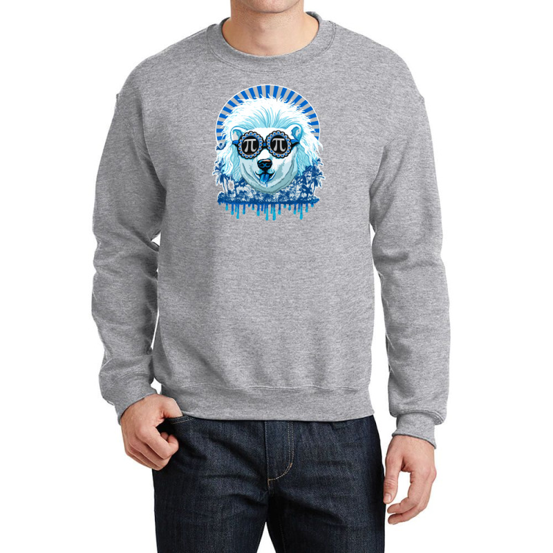 Pi Polar Bear Crewneck Sweatshirt | Artistshot