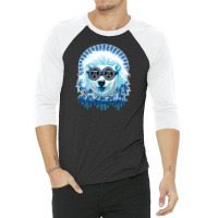 Pi Polar Bear 3/4 Sleeve Shirt | Artistshot