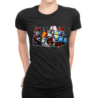 Cat Space Ladies Fitted T-shirt | Artistshot