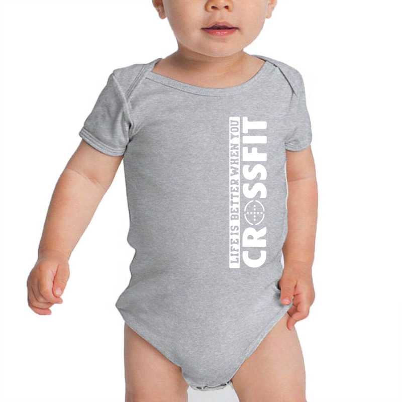 Life Is Better When You Crossfit Baby Bodysuit. By Artistshot