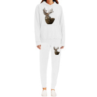 White Tailed Buck Deer Head Hoodie & Jogger Set | Artistshot