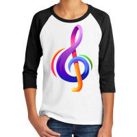 Treble Clef Youth 3/4 Sleeve | Artistshot