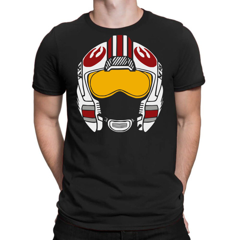 Luke X Wing Helmet T-shirt. By Artistshot