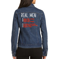 Real Men Eat Ass Funny Acronym Gift T Shirt For Men Ladies Denim Jacket | Artistshot