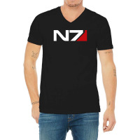 Mass Effect N7 Logo V-neck Tee | Artistshot